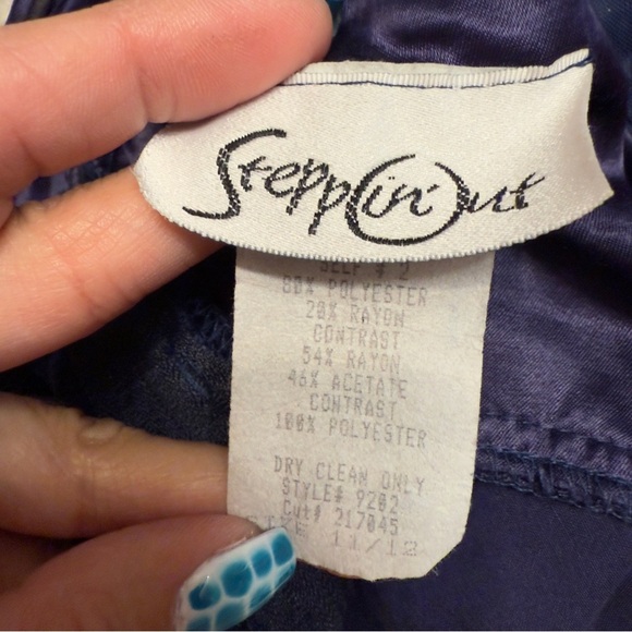 Step In Out Midnight Purple Velvet Satin Grunge Glam Dark Romantic Slip Gown - Picture 10 of 14